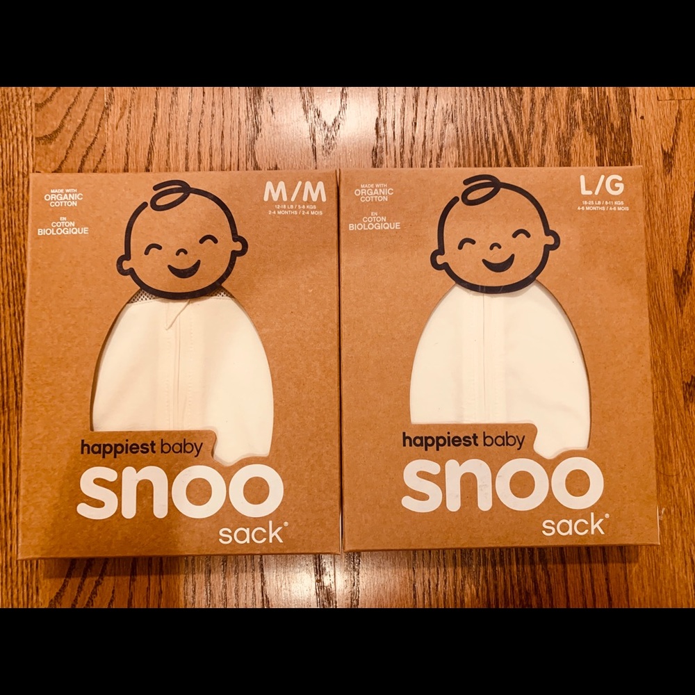 Two NWT Snoo Sack Baby Swaddlers